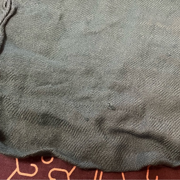 **donated** 2 soft fabric scarves (navy blue and teal) - Picture 5 of 5